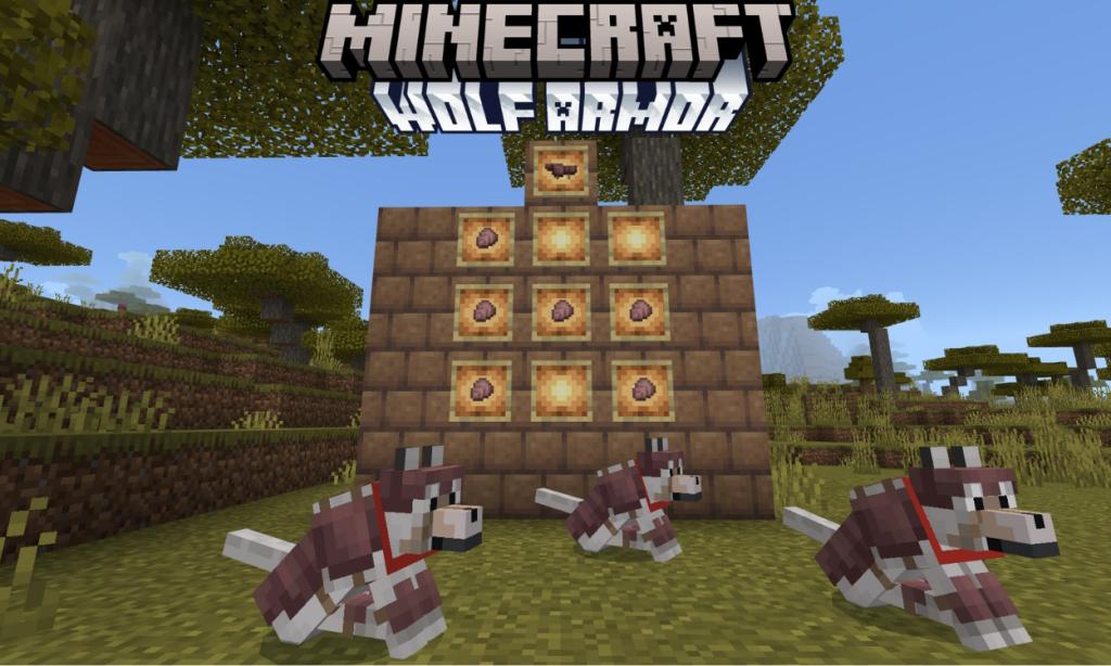 How to Make Wolf Armor in Minecraft 1.21

https://beebom.com/wp-content/uploads/2023/12/Wolf-armor-Minecraft-item-frames-holding-armadillo-scutes-and-wolf-armor-and-also-three-tamed-wolves-wearing-wolf-armor.jpg?w=1024&quality=75