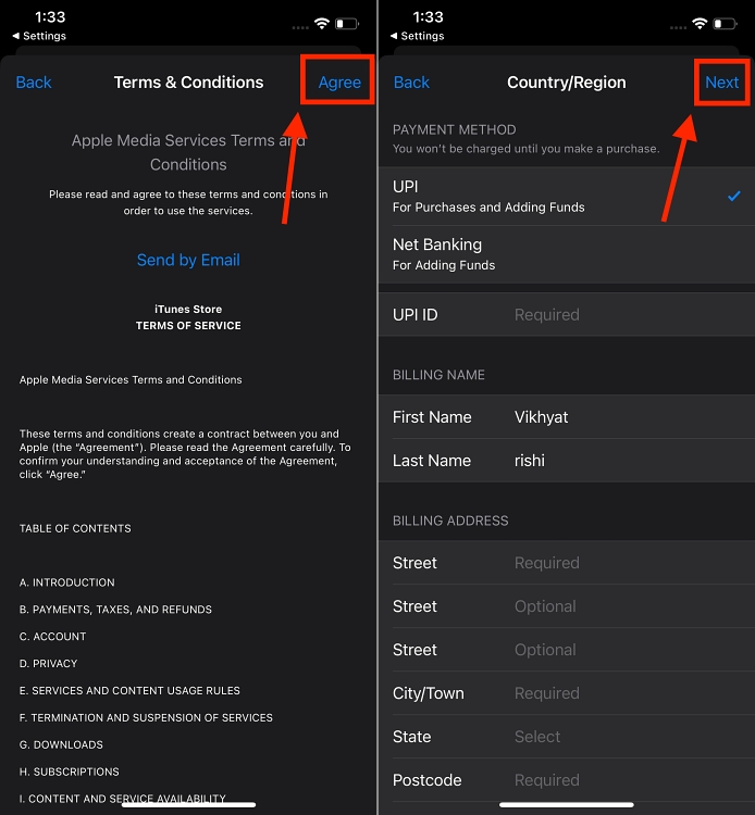 how to change country in app store iphone 11