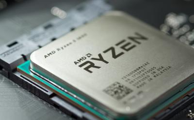 amd ryzen desktop processor installed on an am4 motherboard