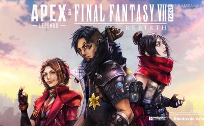 apex legends x final fantasy 7 rebirth event poster