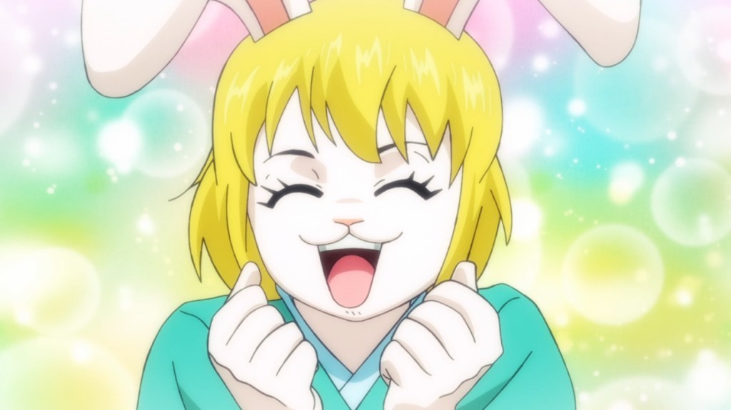 Carrot in joy in One Piece anime