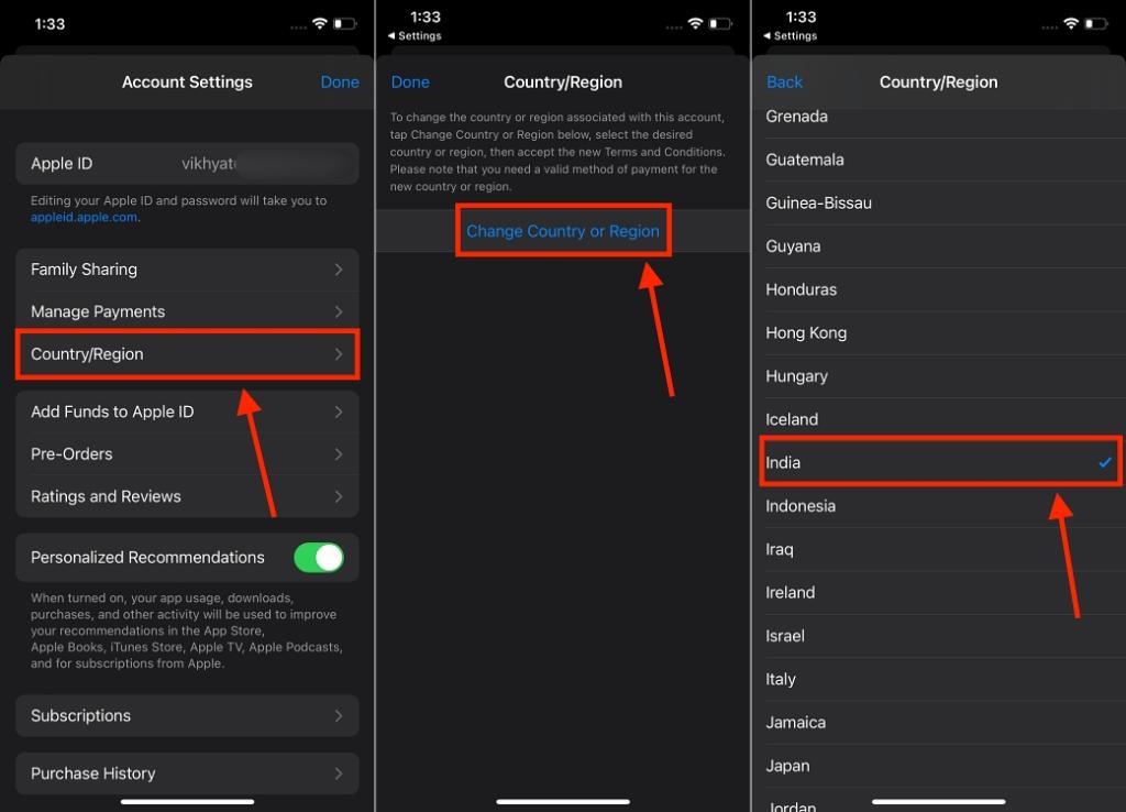 как изменить регион в app store без карты