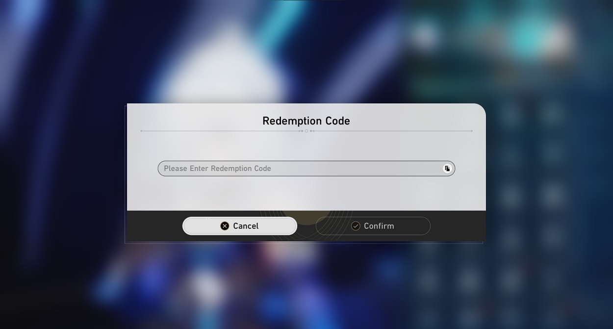 Enter Redeem codes in-game