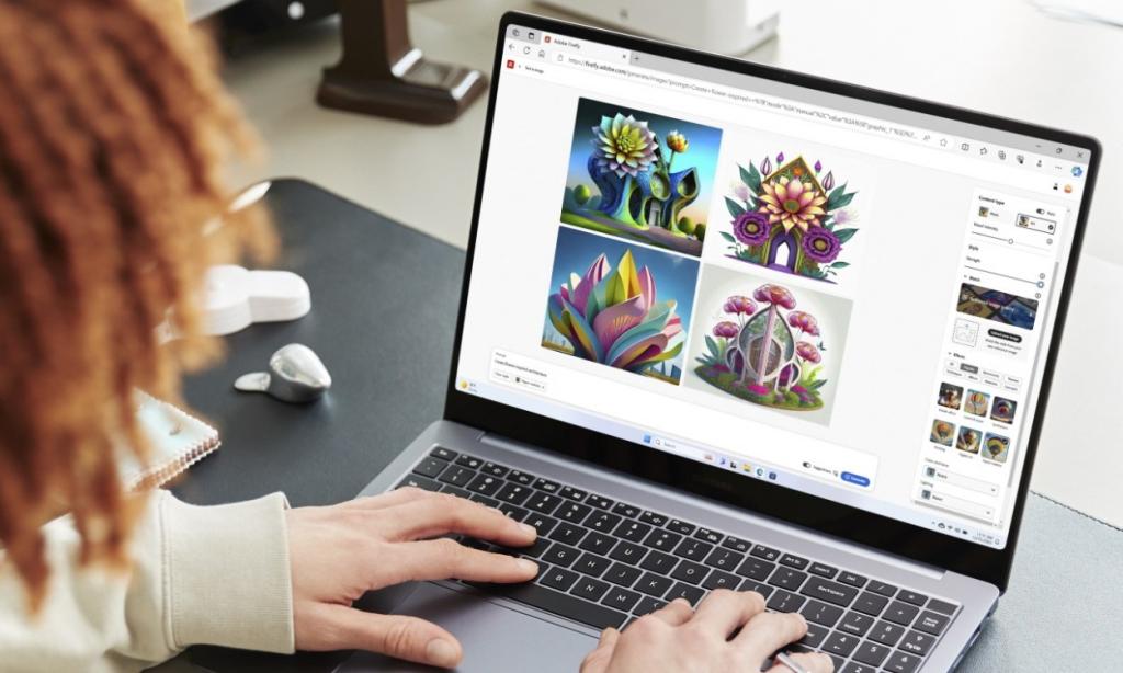 new galaxy book4 laptop from samsung with latest intel 14th gen core ultra processor