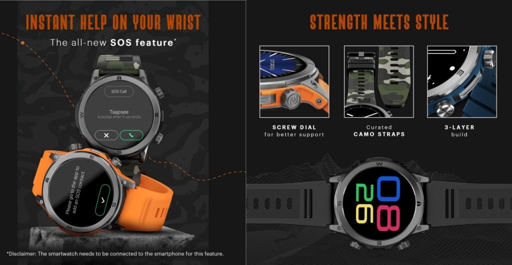 features of noise noisefit endeavour smartwatch with exciting features