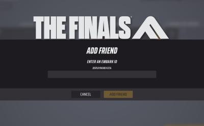 option to invite friends to your lobby in the finals