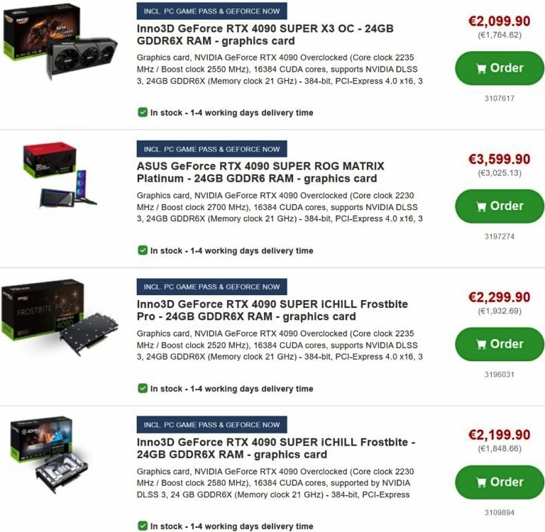 RTX 4080 4070 Super Launch Details Leak 4090 Mistakenly Listed Beebom