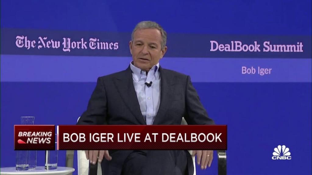 Bob Iger Disney CEO interviewed at DealBook summit 