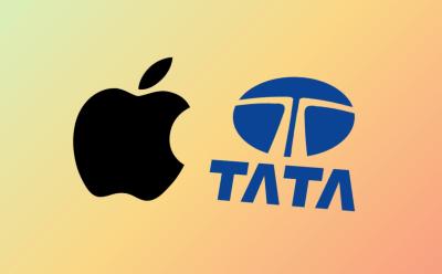 apple logo and tata logo