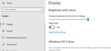 Adjust Windows 10 Brightness