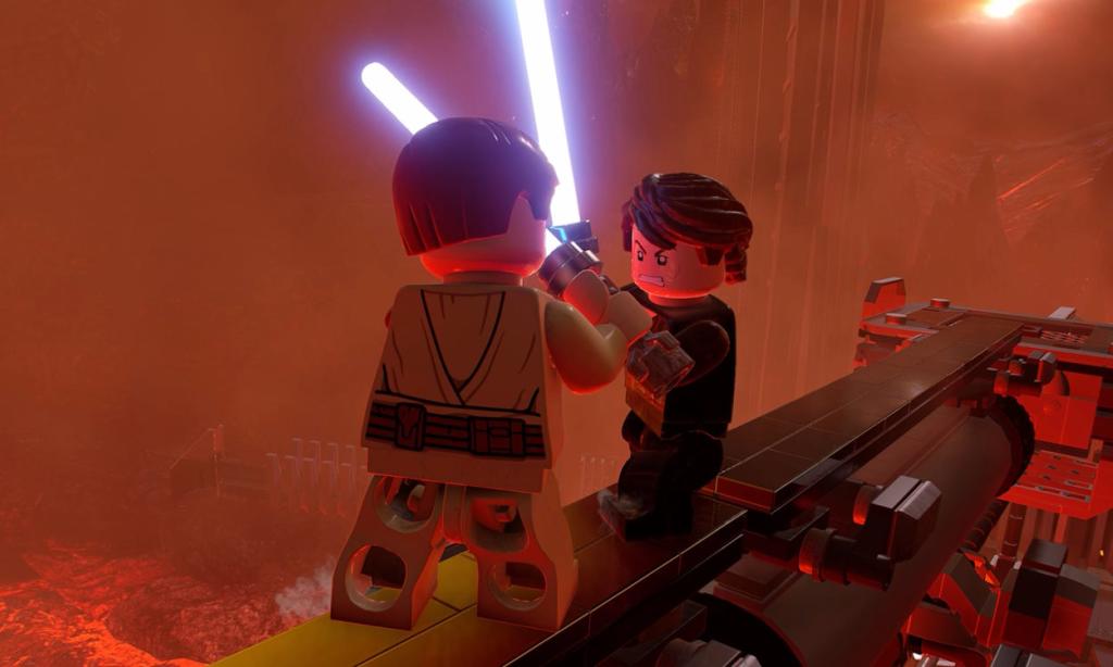 An official image of the split-screen co-op game LEGO Star Wars The Skywalker Saga.