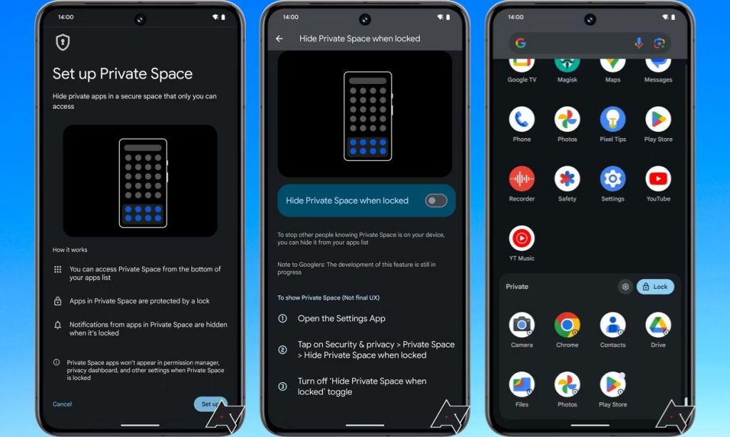 Android private space