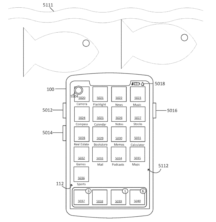 Apple's new patent shows a special underwater user interface for waterproof iPhones