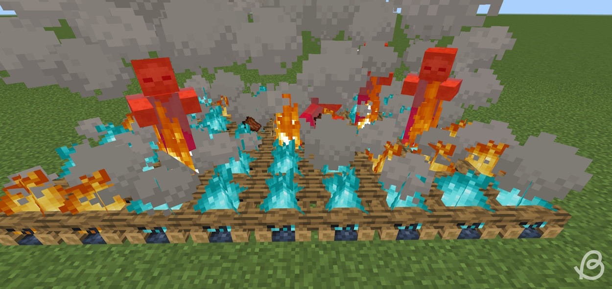 Soul campfires damaging mobs as one of their uses in Minecraft