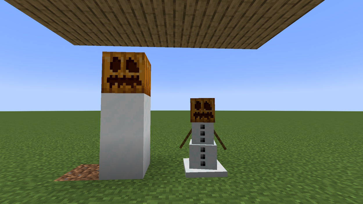 Snow golem and its build configuration