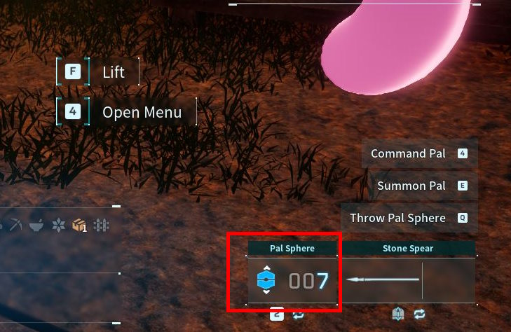 Pal Sphere count palworld