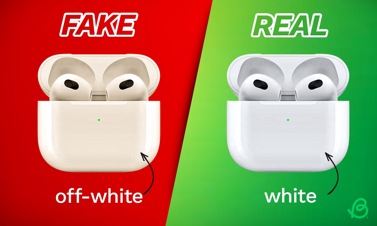 Airpods pro original vs fake online box