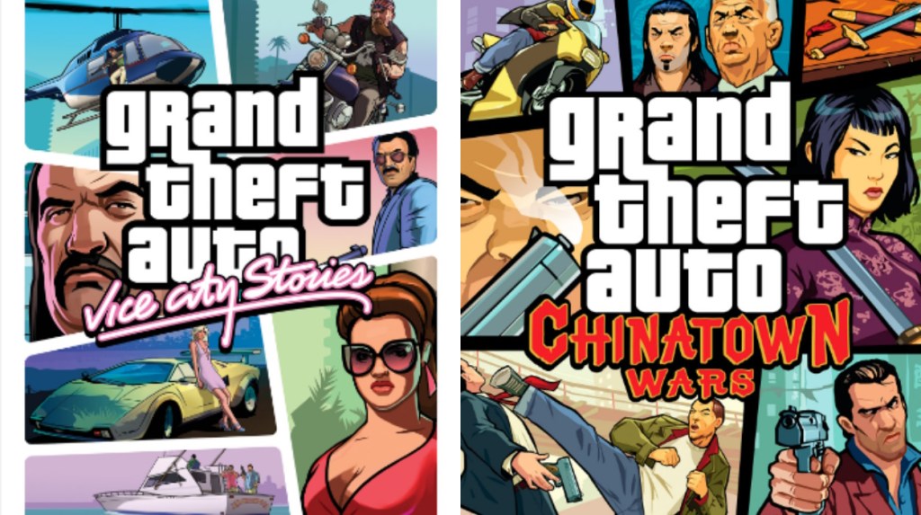 GTA Vice City Stories and Chinatown Wars cover