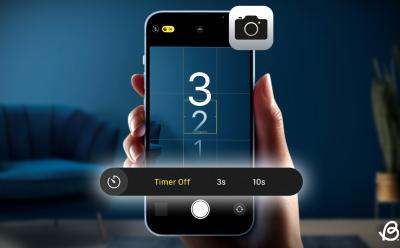 How set up iPhone camera timer