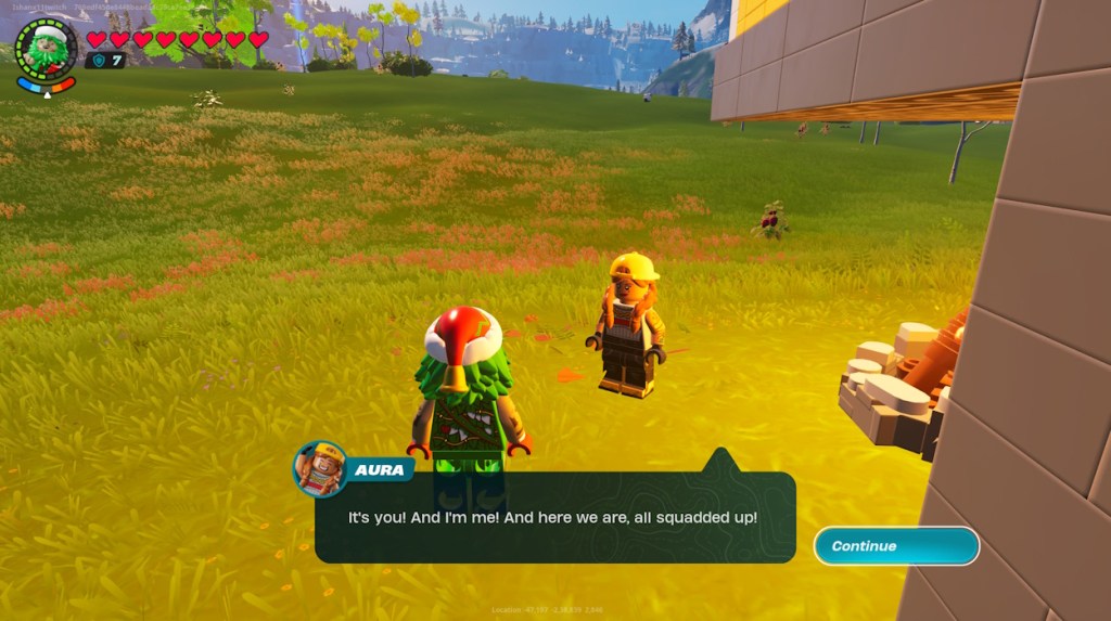 Interactive chats with LEGO Fortnite villagers