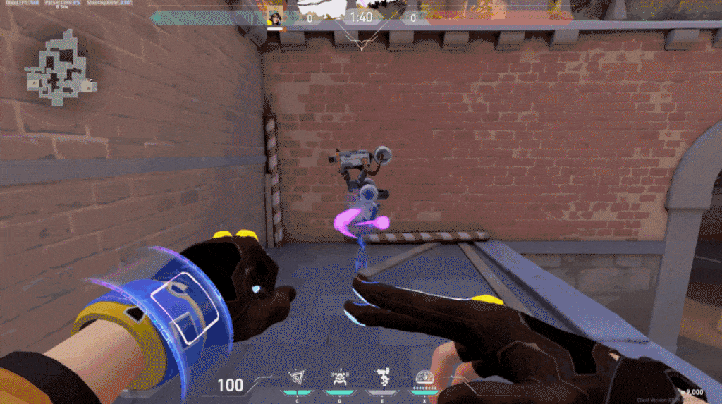 Killjoy Setup on Valorant Ascent map B lane
