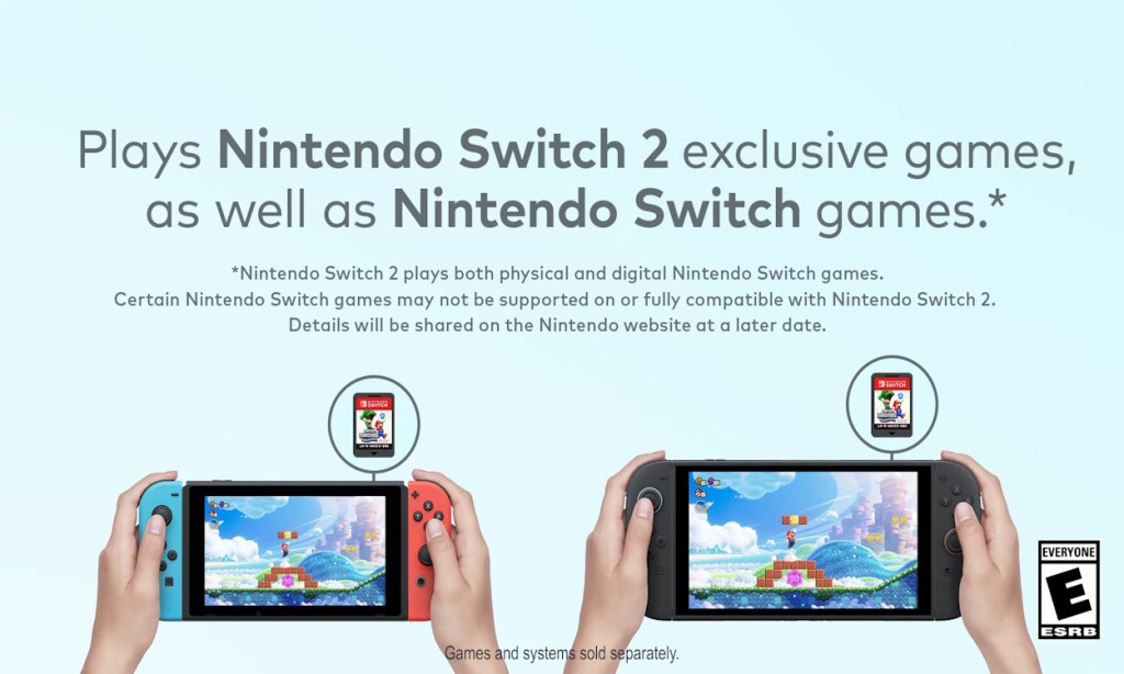 Nintendo Switch 2 Backward Compatible details image