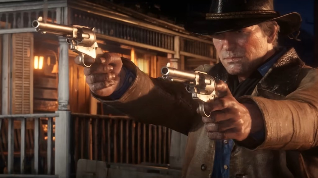 Red Dead Redemption 2 dual gun wielding