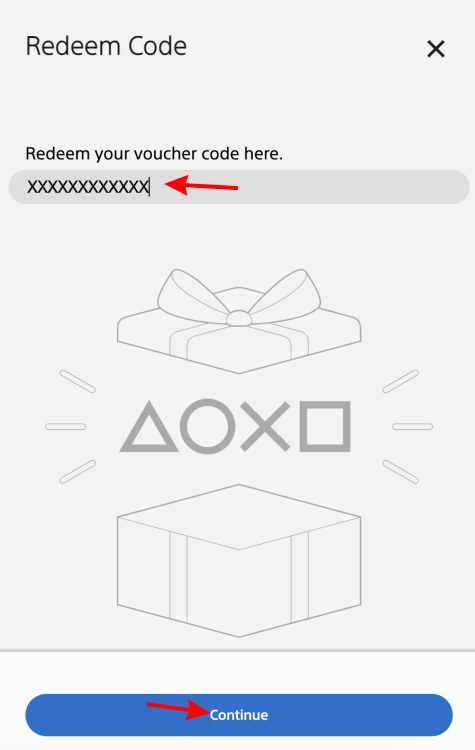 Redeem PSN Voucher