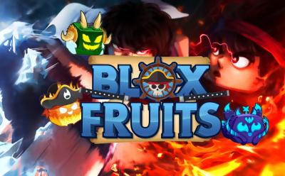 Roblox Blox Fruits Cover with Devil Fruits