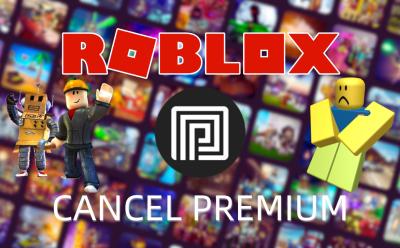 Roblox Premium cancel with logo