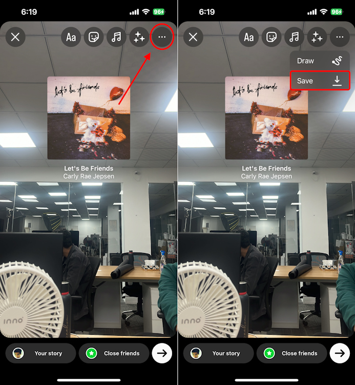 Saving Instagram Story with Music on iOS