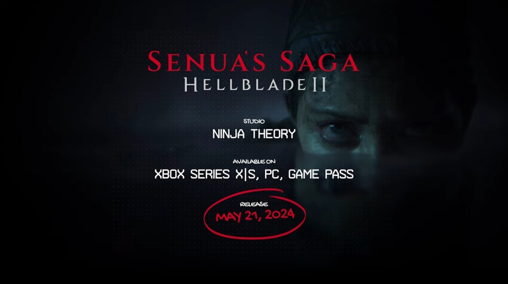 Senua's Saga Hellblade 2 image with official release date