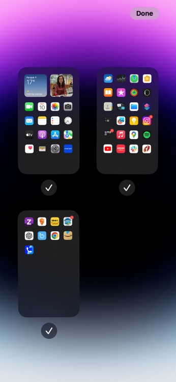 Show or Hide Home Screen Pages