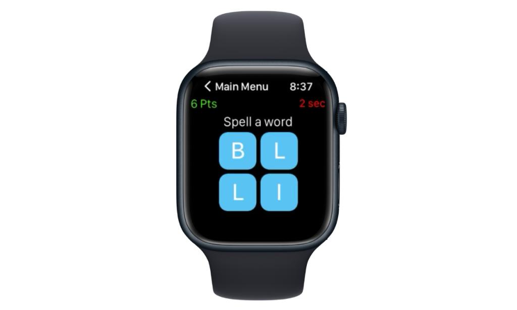 Snappy Word Apple Watch Game
