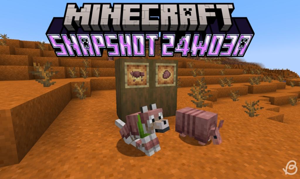 Minecraft Snapshot 24W03A Updates the Armadillo’s Design