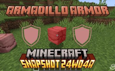 Player punching an armadillo in Minecraft Snapshot 24w04a