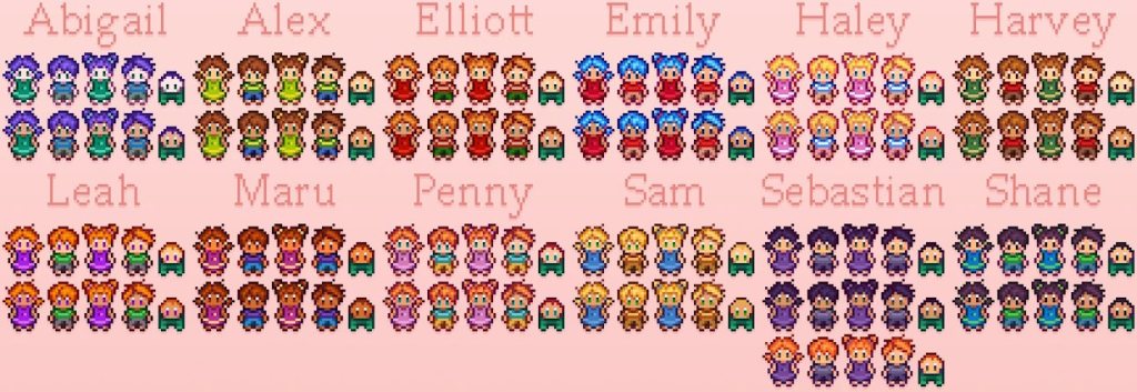 Babies Take After Spouse Stardew Valley mod