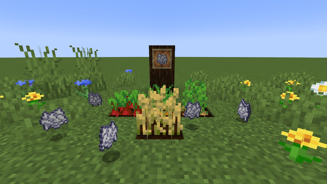 Bone meal items and some crops