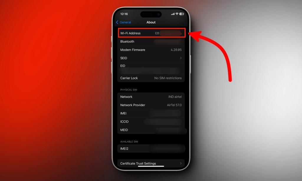 How to Find MAC Address on an iPhone

https://beebom.com/wp-content/uploads/2024/01/Wi-Fi-Address-iPhone.jpg?w=1024&quality=75