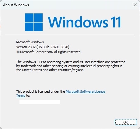 about windows showing windows 11 version