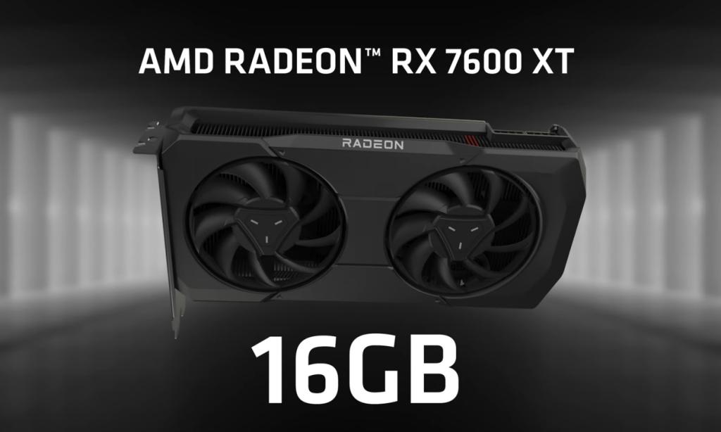 amd rx 7600 xt launched with 16gb vram new gpu from amd launched at CES 2024