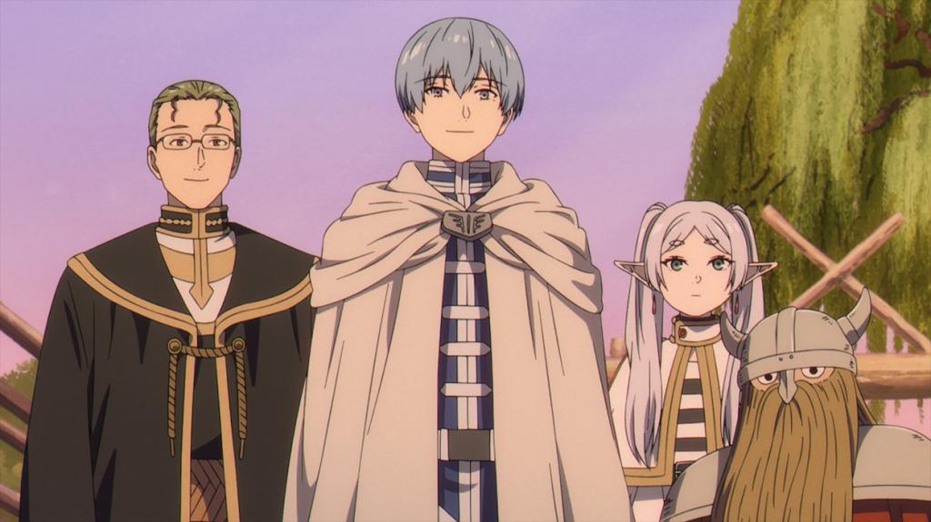 Heiter, Himmel, Frieren and Eisen in Frieren Beyond Journey's End anime