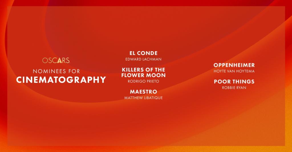 nominees for Best Cinematography