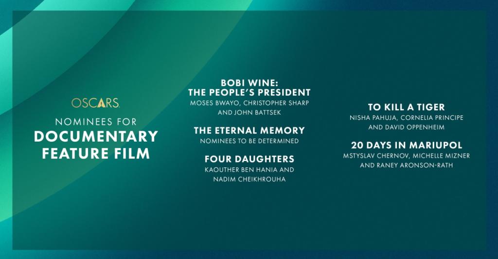 nominees for Best Documentary Feature Film