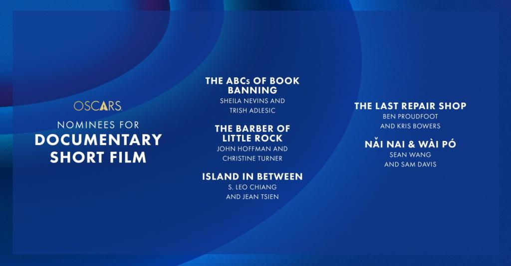 nominees for Best Documentary Short Film