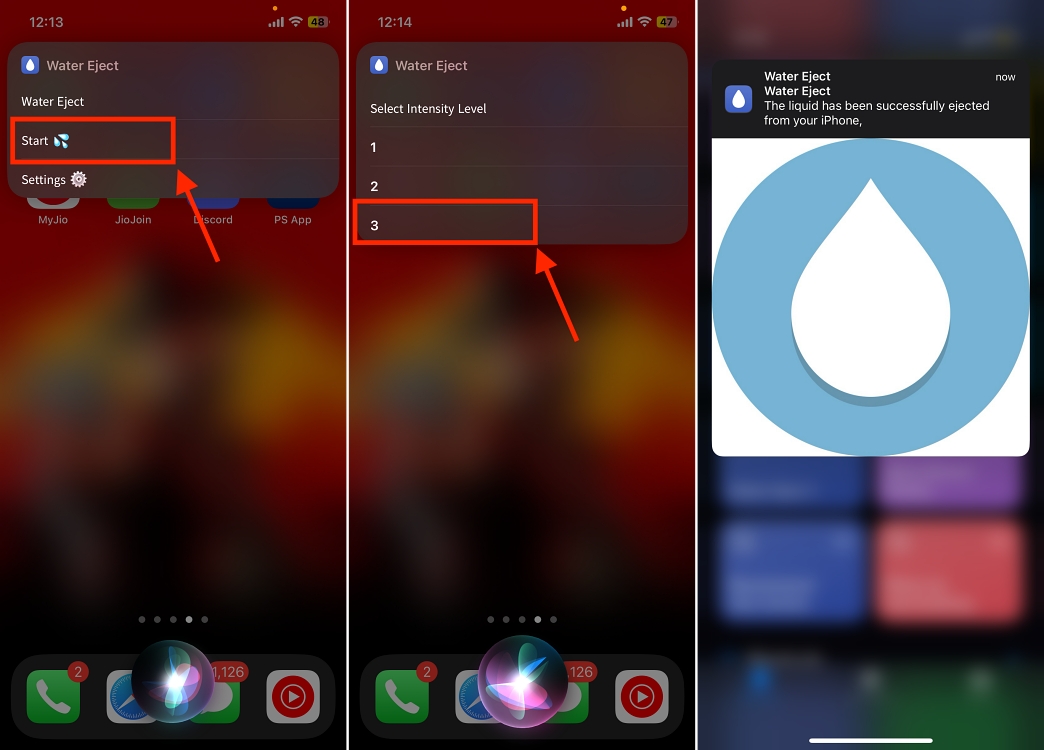 How to Eject Water From iPhone Using Siri Shortcuts (2024) Beebom