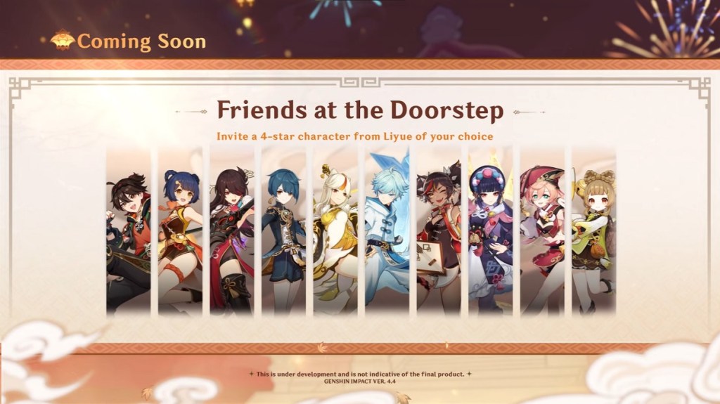 Free 4 star characters from Liyue