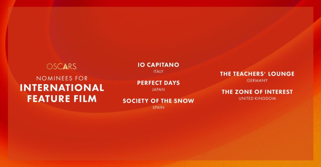 nominees for Best International Feature Film