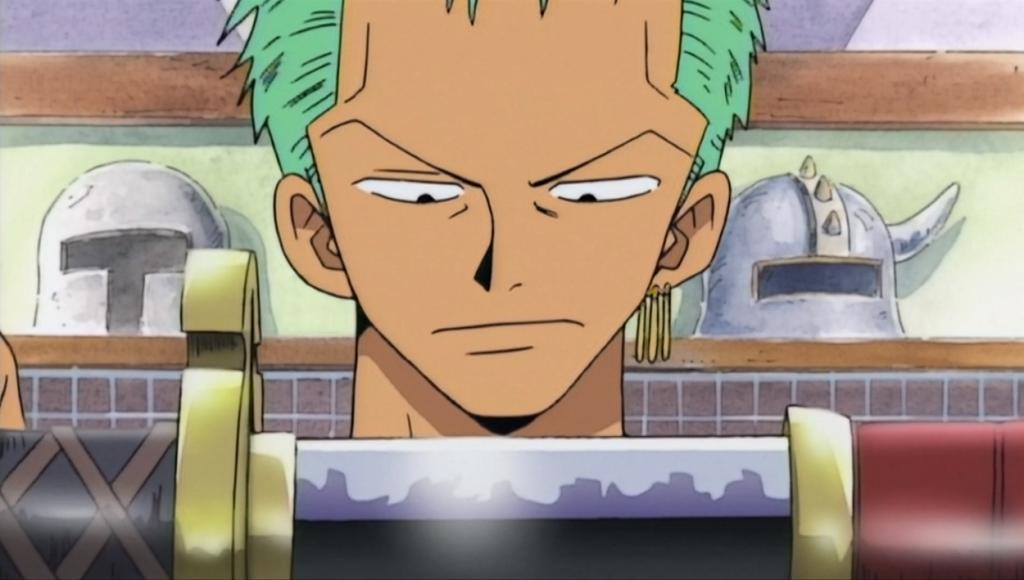 An image of Zoro with Sandai Kitetsu III in One Piece.