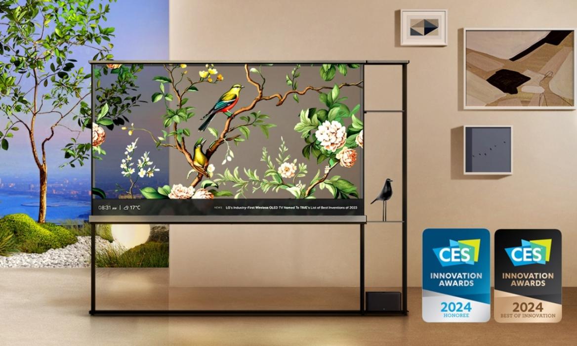 CES 2024 The LG Signature OLED T Is a Transparent TV and We Are in Awe